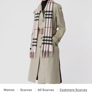 Burberry Classic Check Cashmere Scarf